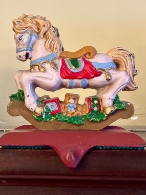 PAIR of imported by HBC Cast Iron Stocking Holders VINTAGE